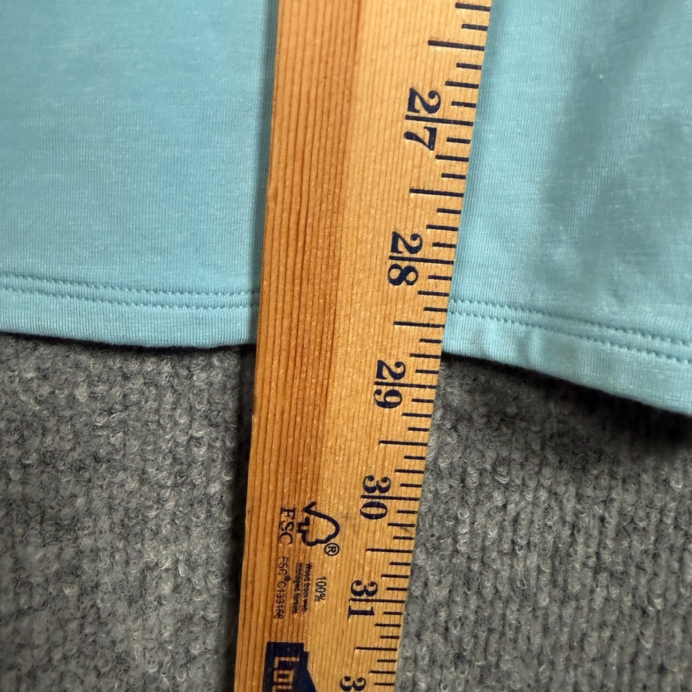 Chico's Size 4 US XXL The Ultimate Tee Coral Blue Cotton Blend Touch of Cool - Picture 7 of 8
